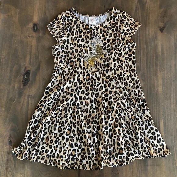 slim fit dress slacks Wild Style Sequin Leopard Print Bodycon Mini Dress main image 1